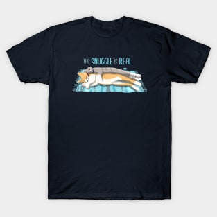 The Snuggle is Real | Cat cuddles T-Shirt